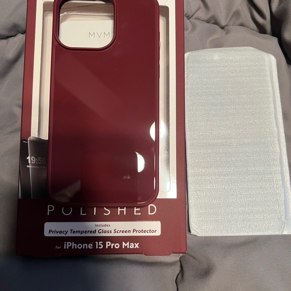 MVMT Deep Red iPhone 15 Pro Max Case